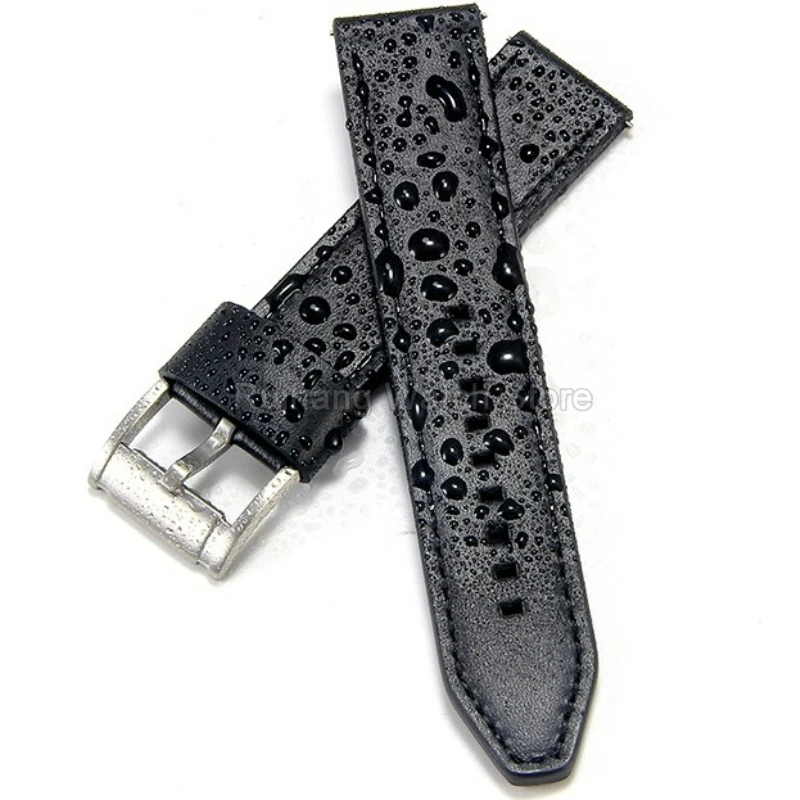 واجهة مسطحة 20 22 مللي متر أسود بني جلد طبيعي حزام ساعة اليد ل الأحفوري JR1436 JR1424 JR1504 ME3052 ME3054 FS4735 سوار