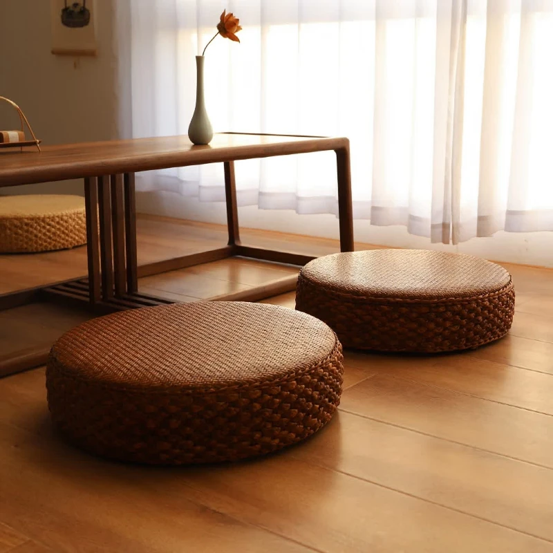Rattan tatami futon cushion round household ground meditation meditation mat