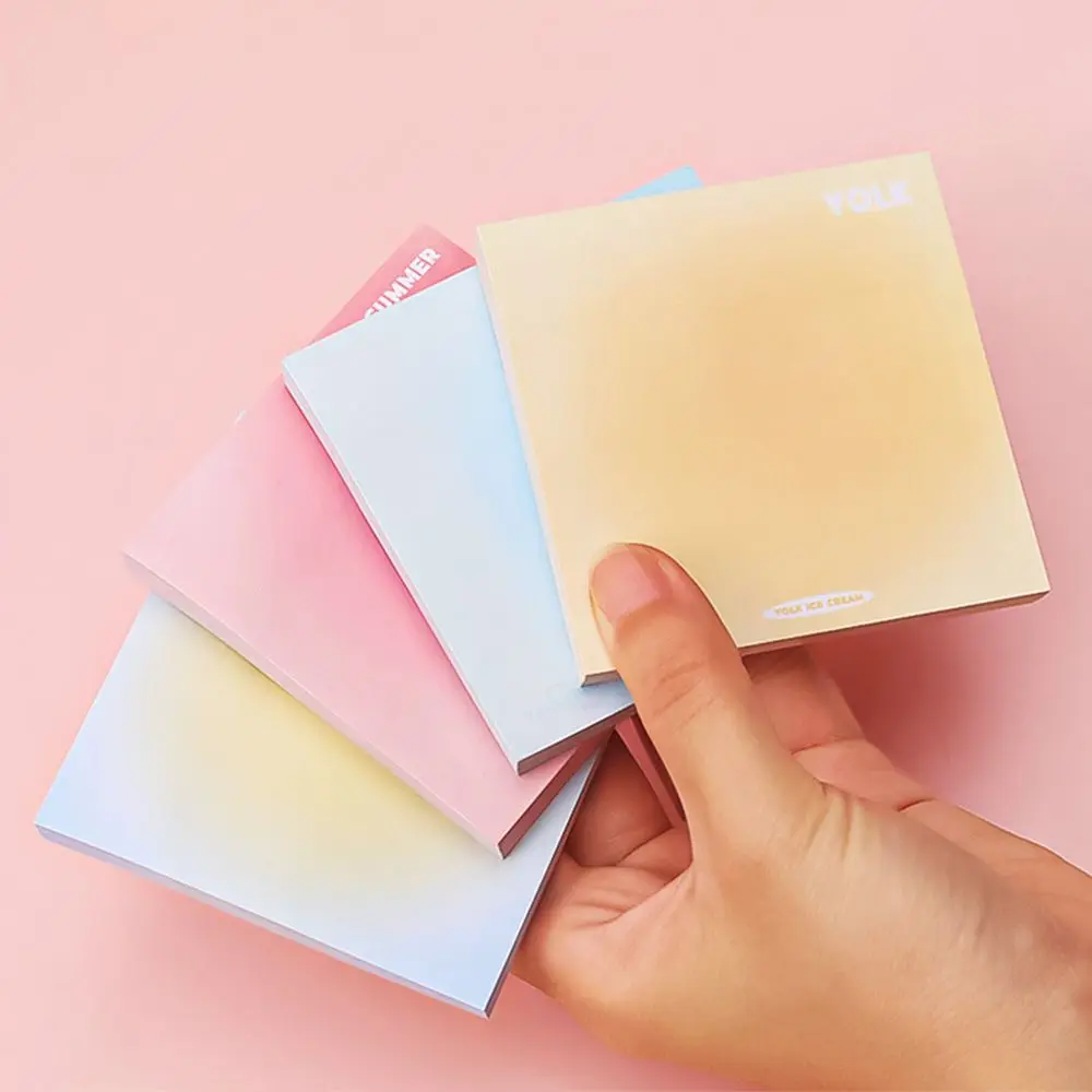 Writing Paper Scrapbooking School Office Supply Stationery Gradient Color Memo Pads Sticky Notes Notebook Bookmark