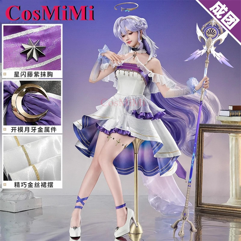 CosMiMi Game Honkai: Star Rail Robin Cosplay Costume Starry Night Gorgeous Elegant Dress Carnival Party Role Play Clothing S-XL