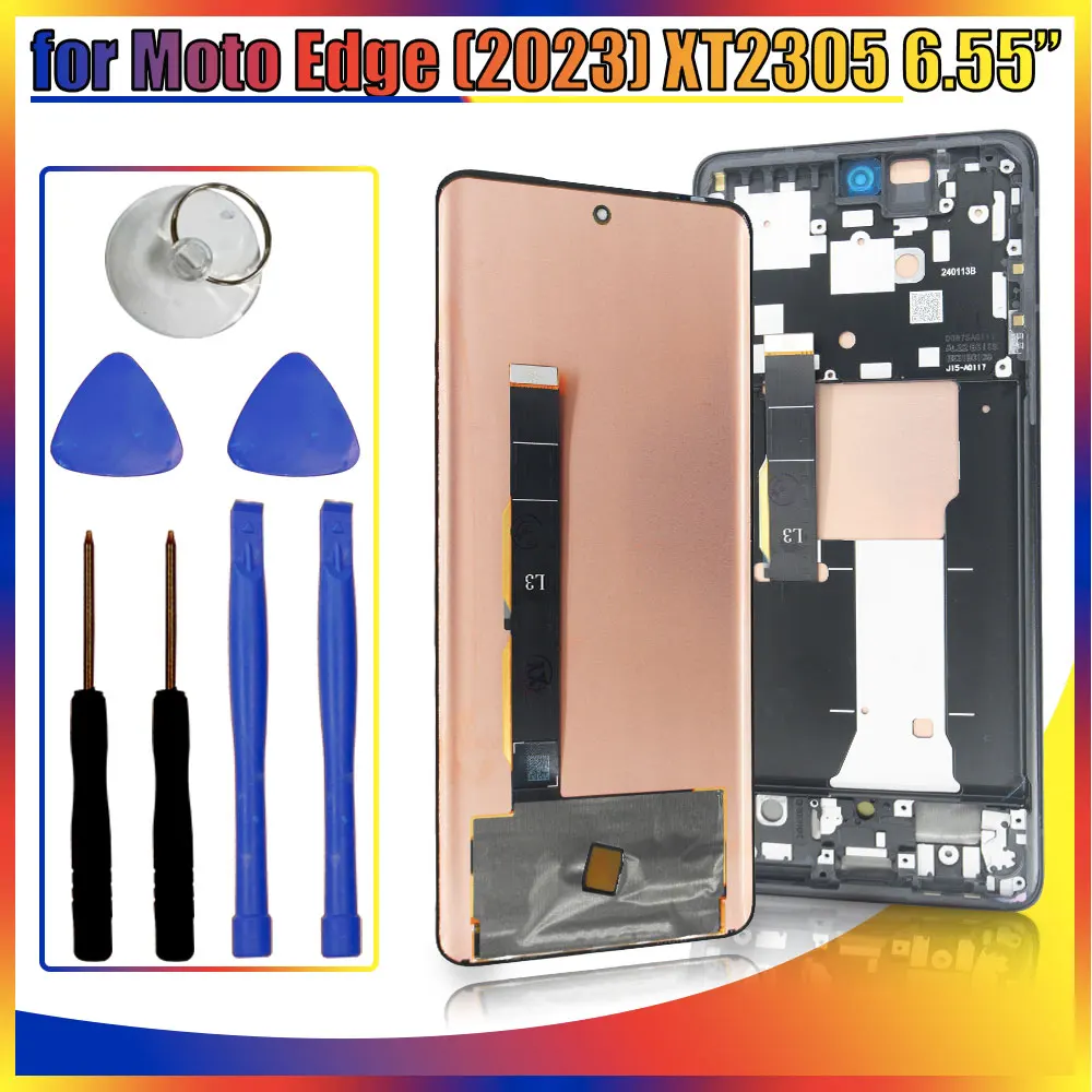 

New AMOLED LCD for Motorola Moto Edge 2023 XT2305 LCD Display Touch Screen Digitizer for Moto Edge 2023 XT2305-4 Replacement LCD