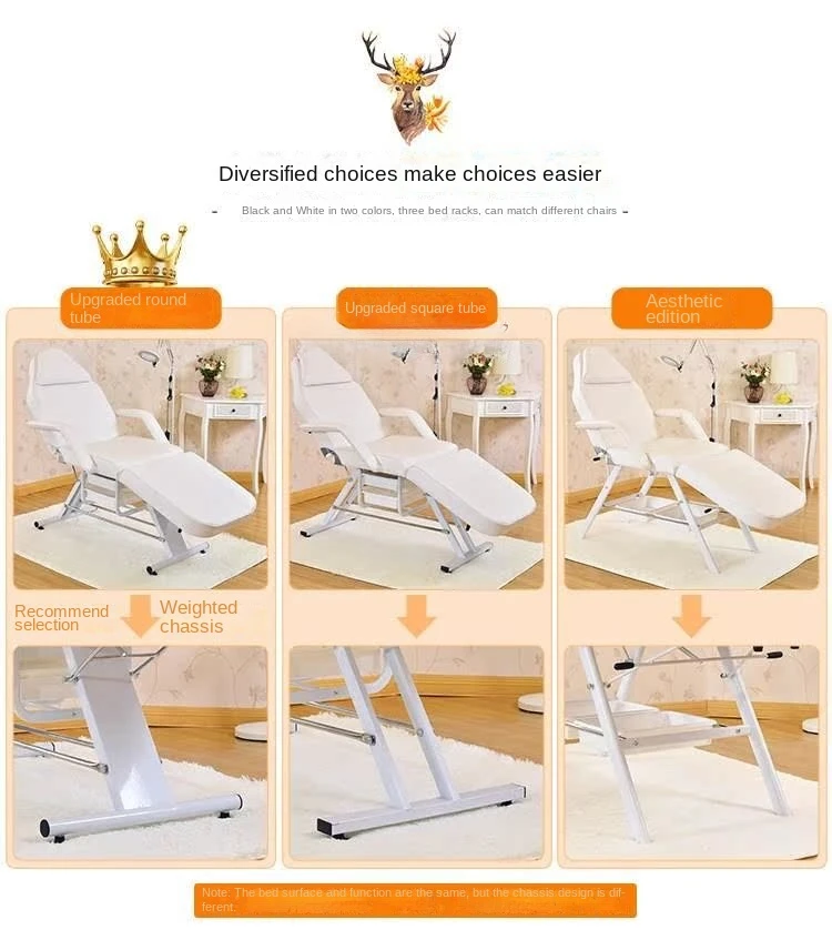 Zc Multifunctional Foldable and Hoisting Beauty Dental Medical Professional Semi-Permanent Eyebrow Tattoo Bed Tattoo Chair