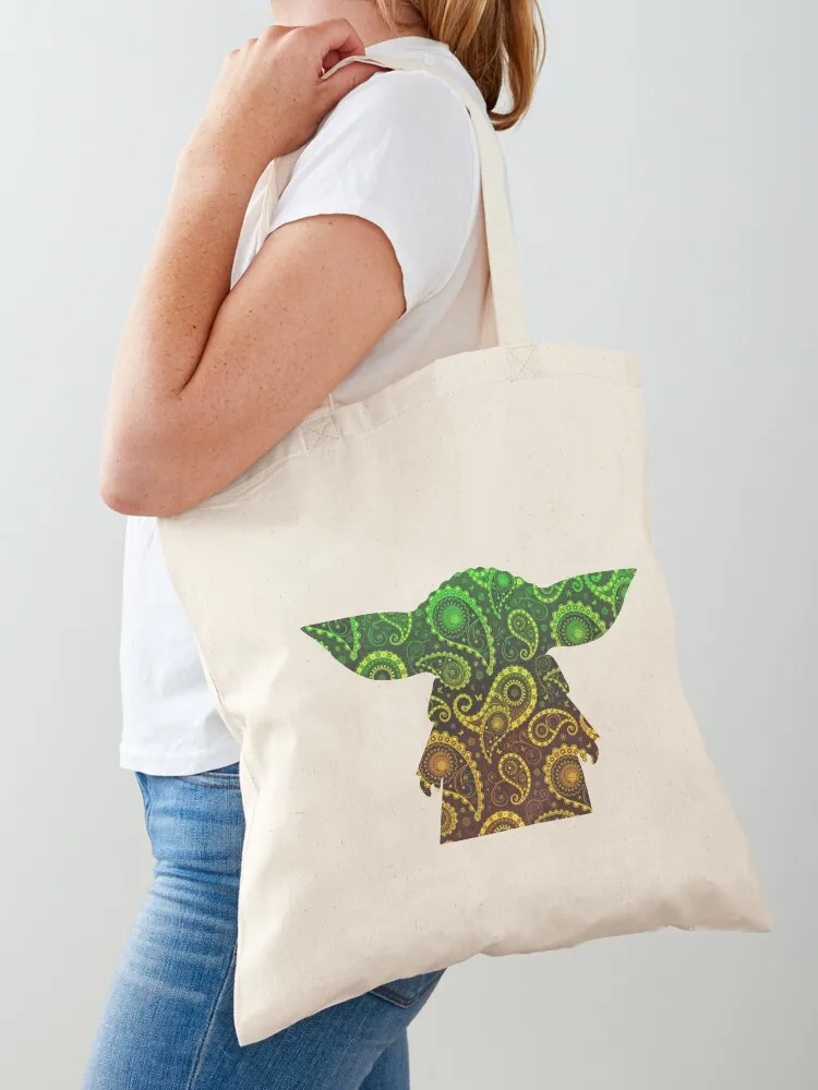 

Teardrop Mandala Silhouette - Alien Forest - Dark Background Tote Bag Shopper bag tote bag screen canvas tote