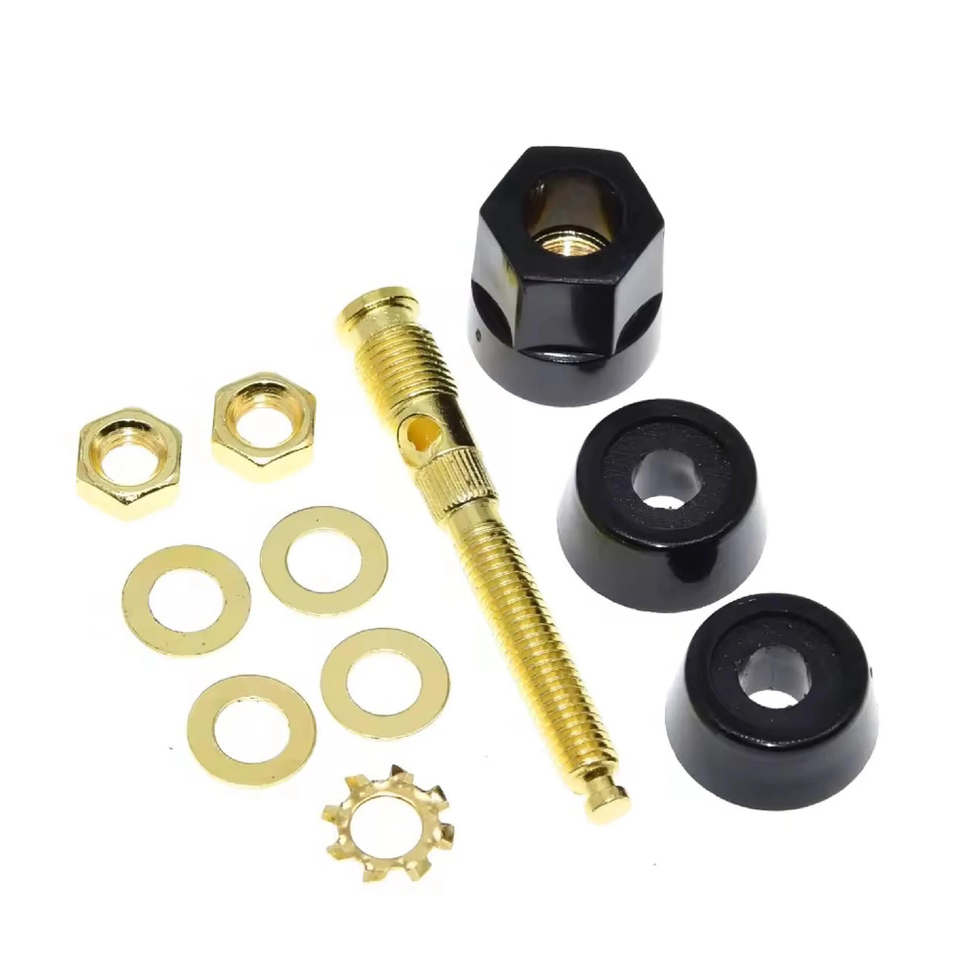 Dual Purpose Binding Post M5 4mm Banana Jack for High Current Audio and Power Applications