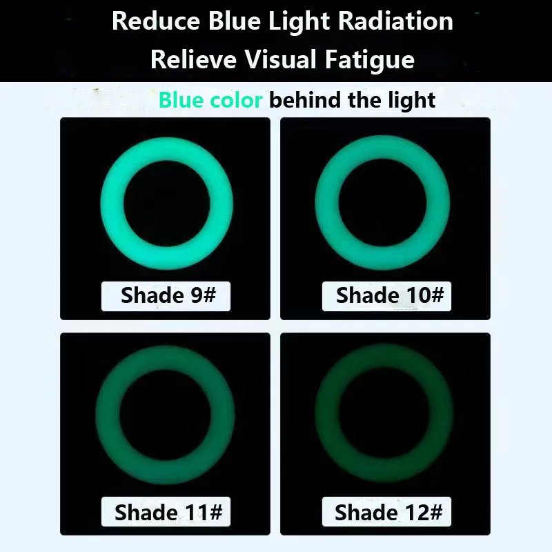 1pc Blue Shadow Shade 9-12 Welding Glass Lens Helmet Filter anti UV and IR and harmful rays for Welding Hood mask goggles