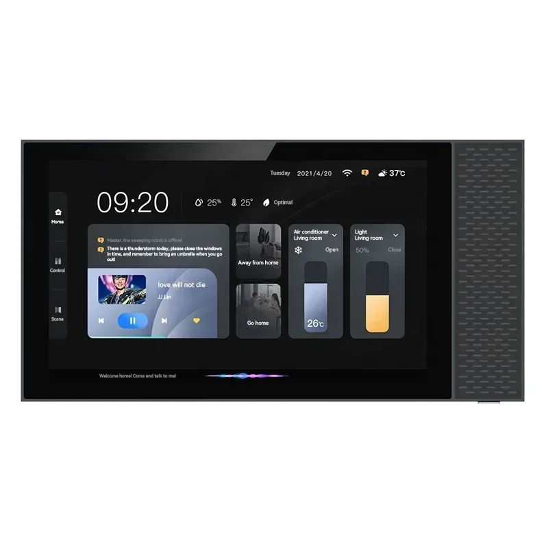 HD LCD Touch Control Panel Android Smart Central Control with Audio Music Play for Smart Home