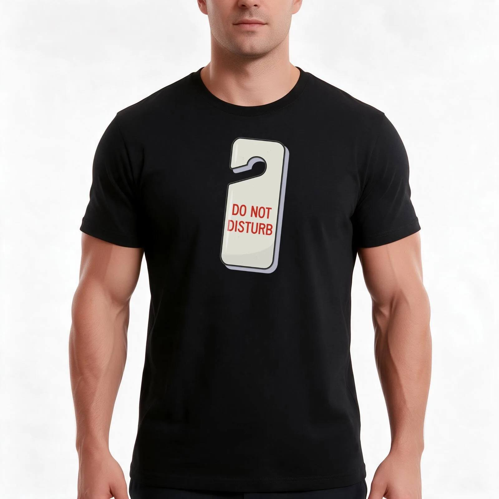 do NOT disturb T-Shirt, Summer Casual Cotton Tee, Oversized Streetwear Tops, Vintage Graphic Print, Loose Fit Short Sleeve