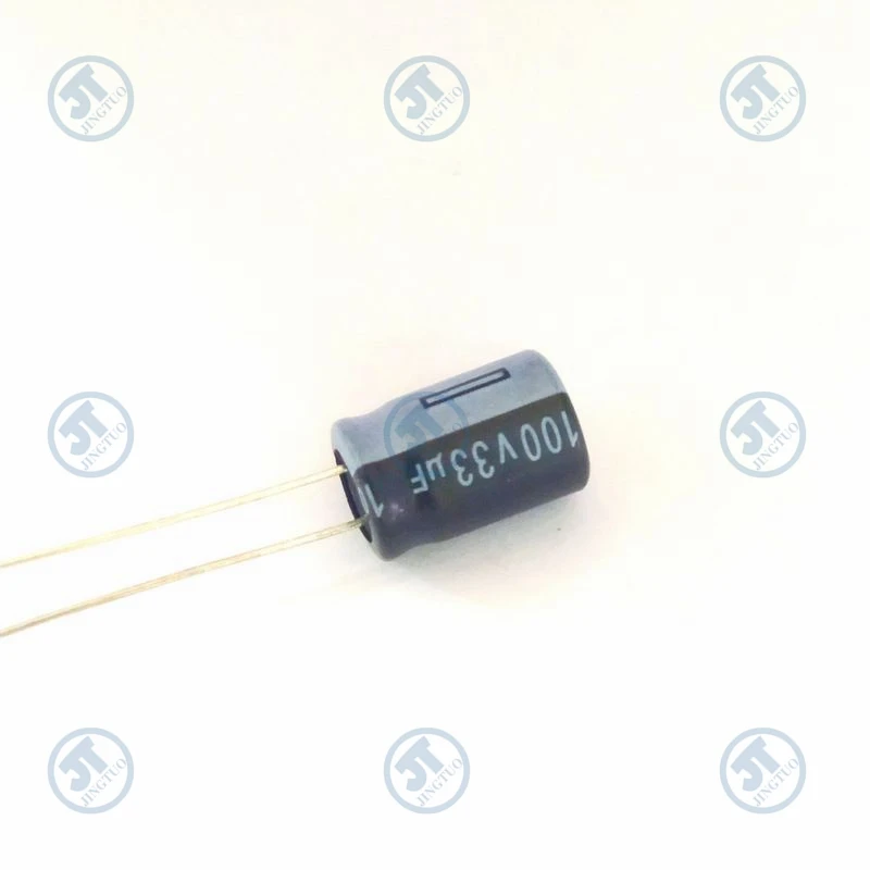 10pcs 33uF100V 100V33uF 33MFD 100WV 8*12mm Radial Aluminum Electrolytic Capacitor