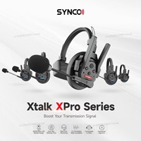 SYNCO Xtalk Xpro 2.4G Wireless Intercom System Communication Headset X1 X2 X3 X5 Wireless Microphone for Sound Recording