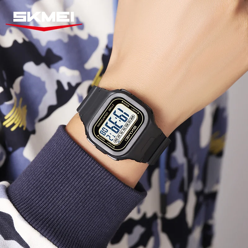 SKMEI 2343 Military Digital Watch Sports Shockproof Waterproof Multi Functional Men's Watch LED Display Alarm Clock Reloj Hombre - view 6