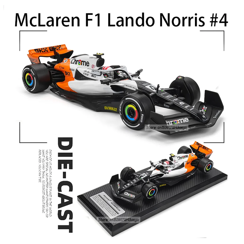 CCA MSZ 1:24 McLaren F1 White Monaco version 2023 MCL60 4# Lando