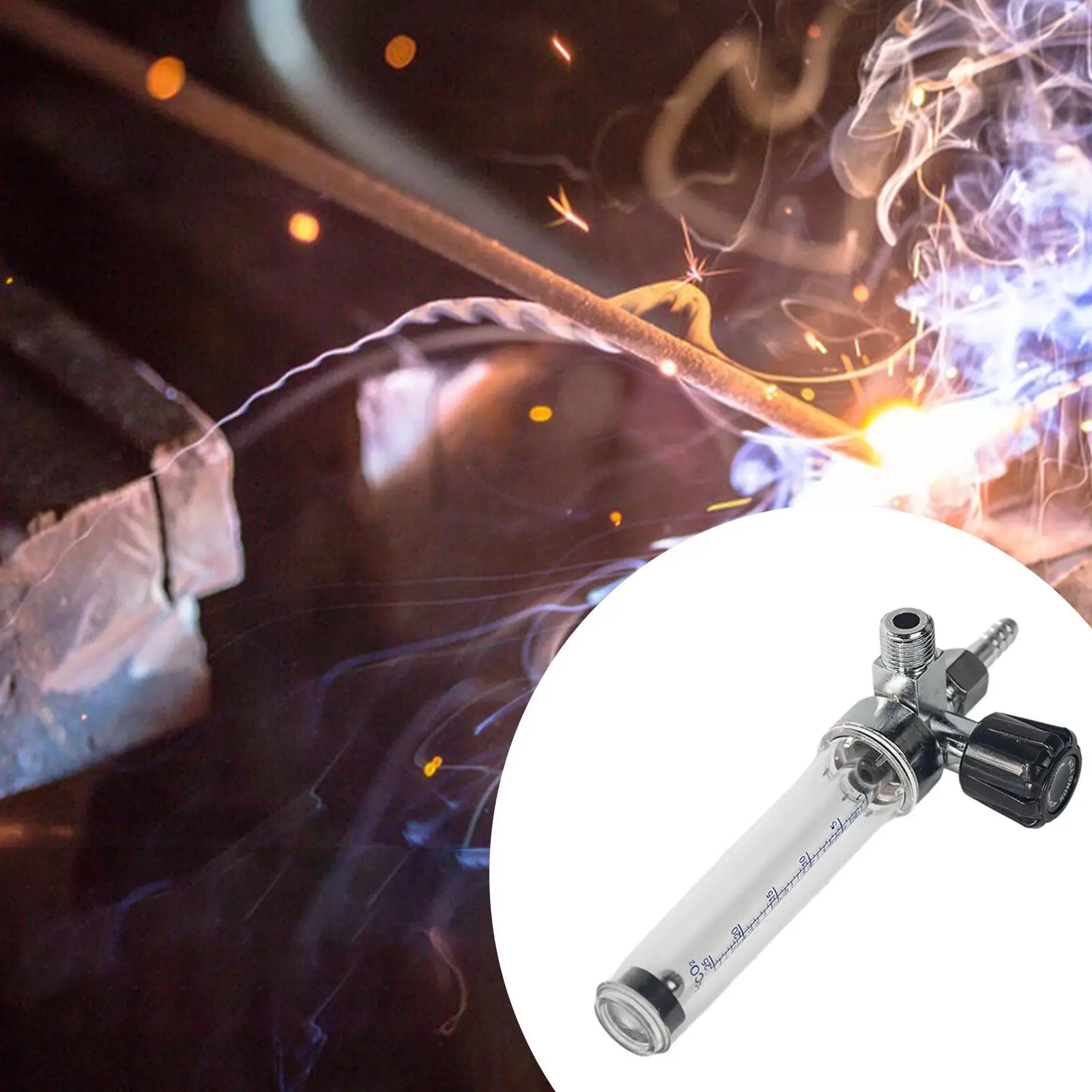 Flowmeter Regulator Watch Tube Easy to Install Welder Welding Regulator Easy to Read Durable Accessories Gas Regulator for Parts