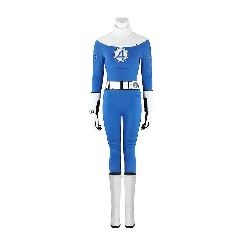 2025 Nouveau fantastique costume de cosplay des quatre montures du surfeur d'argent, M. Fantastique costume invisible en spandex pour femme