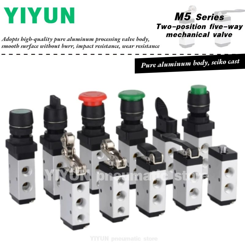 Mechanical Valve M5 Series M5B110,M5C110,M5D110,M5R110,M5L110,5MY110,M5PM110,M5PP110,M5PF,M5PL110,M5HS110-06, YIYUN Store