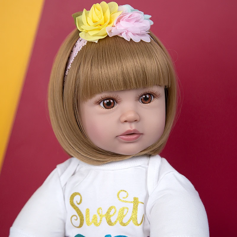 

Кукла-реборн с уже окрашенными волосами, 60 см