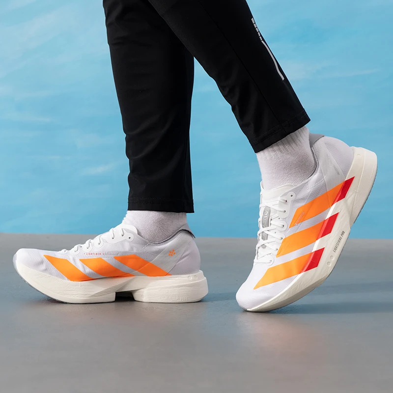 Adidas ADIZERO ADIOS PRO 4 M Running Shoes Original Men's Shoes Lightweight Breathable Fitness Training Sports Shoes JR7088-1
