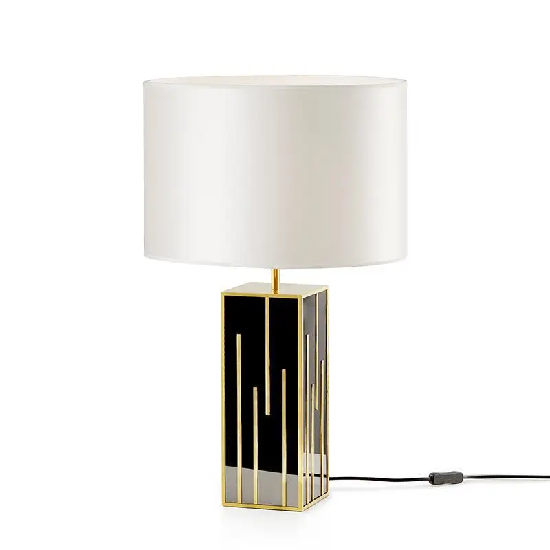 

Postmodern minimalist black hardware desk lamp hotel living room bedroom bedside lamp