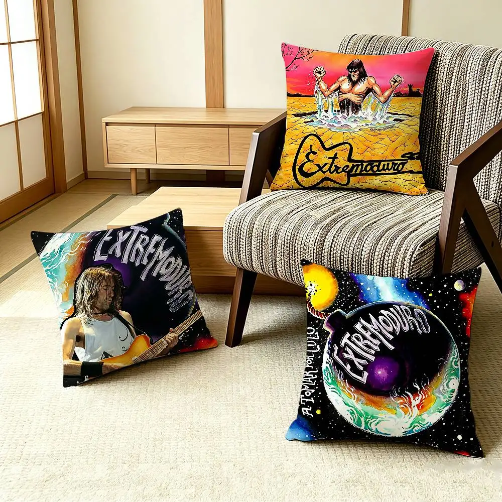 COOL Music E-Extremoduro Self-adhesive Art   Pillow Case Pattern Printed Pillowcase For Living Room Sofa Cushion Cover