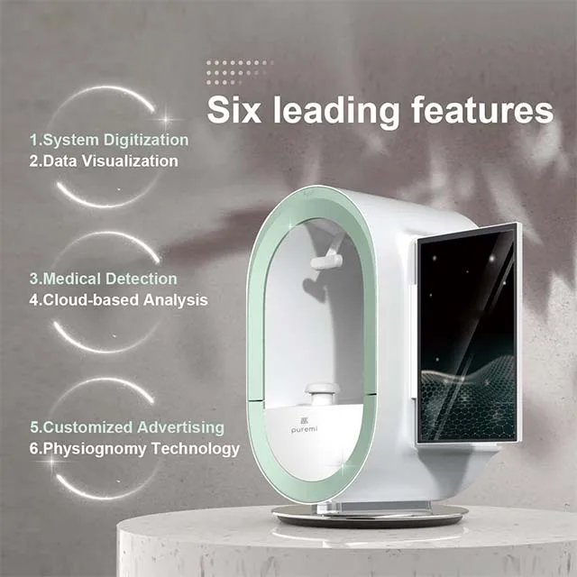 Korean Portable New 3D AI Skin Analyzer Enhanced Facial Scanner Diagnostic Machine for Salon Use Beauty Equipment Skin Analysis