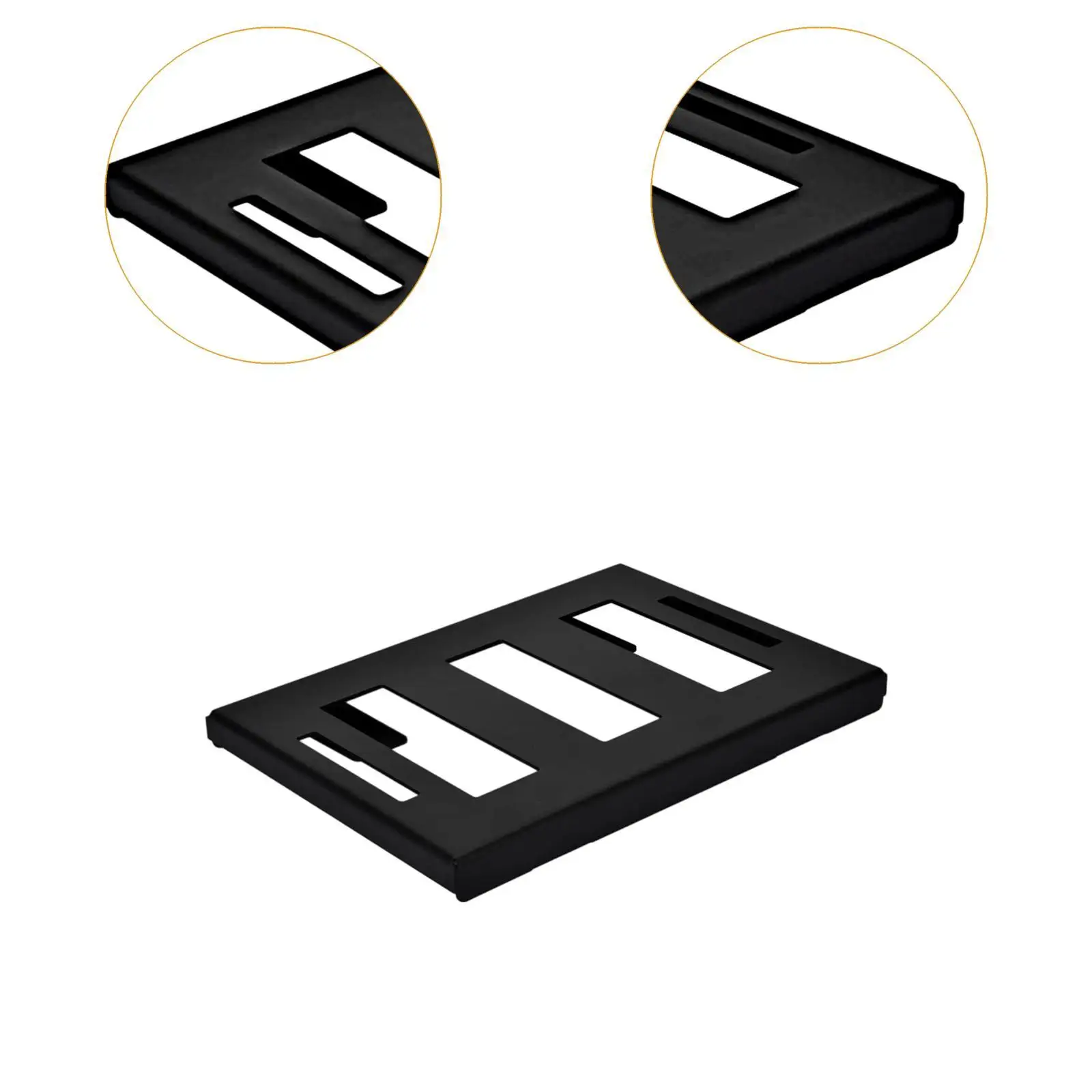 Iron Tool Case Holder Mounting Plate Half Width Toolbox Support Easy Installation for Workbench Use