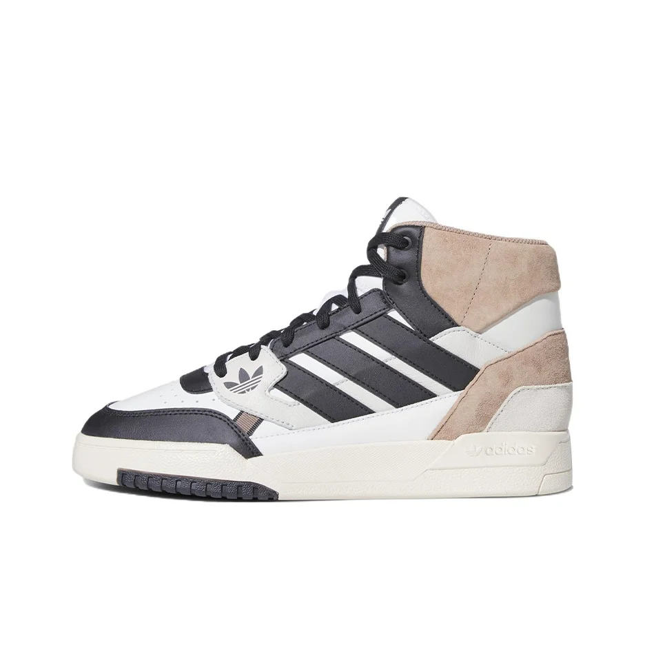 Adidas Originals DROP STEP SE Comfortable High top Skateboard Shoes Unisex Black White GV9323