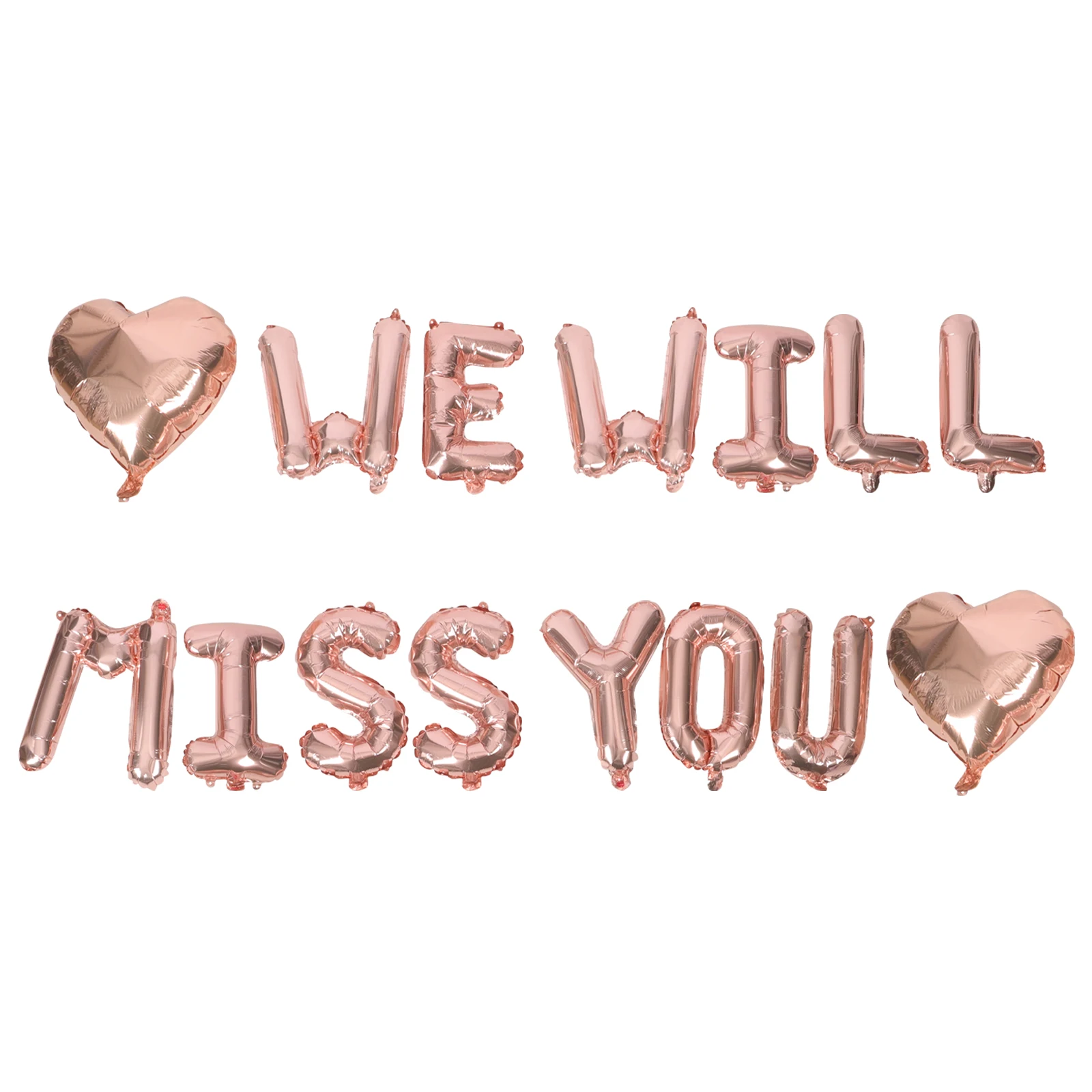 

1 set Graduation Balloons Love Set We Will Farewell Party Decorations Alphabet Balloon Garland Wall Background