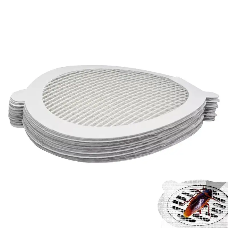 Pegatinas de malla de drenaje, Adhesivo de malla de filtro, cubierta de drenaje, atrapador de pelo impermeable para lavandería, 10 piezas