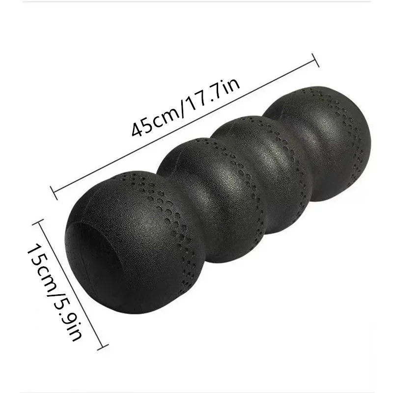 45cm Yoga Foam Roller Chiropractic Column Tissue Muscle Massage Relax Fitness Stick for Pain Relief and Back Exercise Supplies