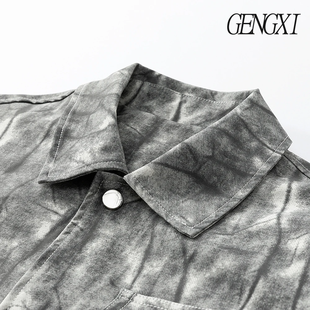 سترة رجالية فضفاضة بنمط متصدع ملابس عمل فضفاضة سترة أمريكية ريترو واحدة الصدر سترة طية صدر السترة سترة رجالية عصرية غير رسمية