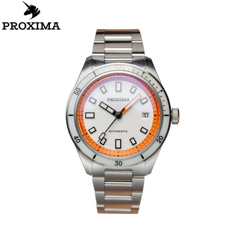 

Proxima PX1703 Luxury Diver Watch Business Waterproof Male Clock PT5000 Men Watches Stainless Steel Sapphire Bezel BGW9 Luminous