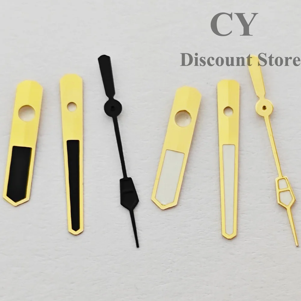 ساعة ريتشوس NH35 عقارب فضية وسوداء وذهبية وردية وذهبية عقارب خضراء مضيئة تناسب حركة NH35 NH36