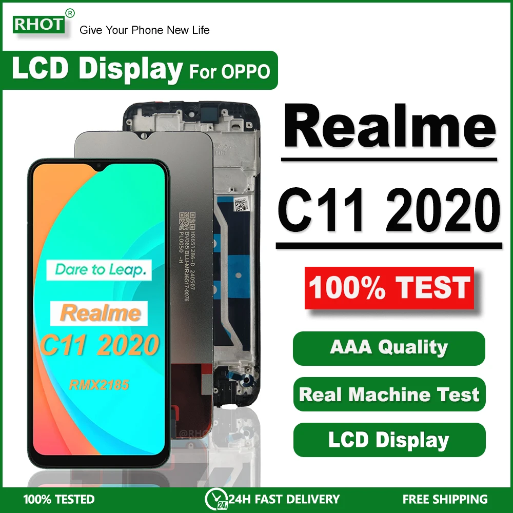 

6.5" For OPPO Realme C11 2020 LCD RMX2185 LCD Screen Touch Digitizer Assembly For Realme C11 LCD RMX2185 Display Repair Parts