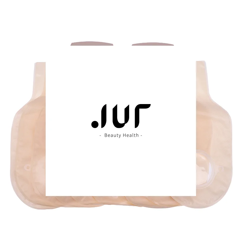 

10 Pcs Comfortable Ostomy Supplies Colostomy Bags Two Piece Drainable Pouches With Hoop And Look Ileostomy Stoma Care Supplies