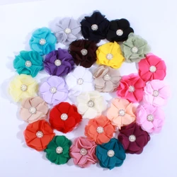 5PCS 5.5CM New Born Chiffon Fabric Flower For Home Decoration Artificial Flowers For Wedding Invitation