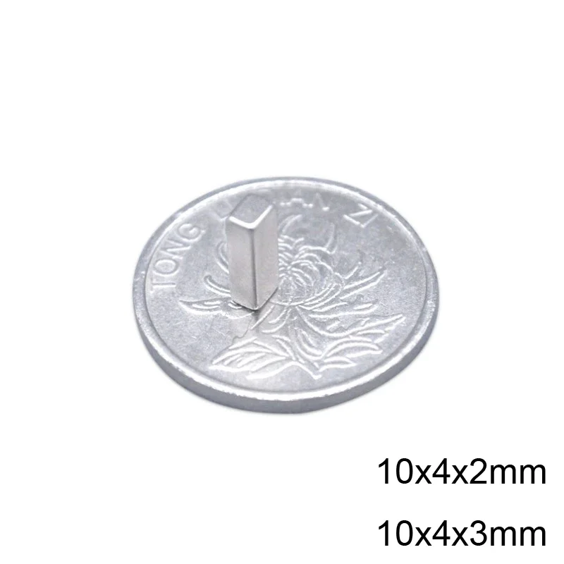 10x4x2 10x4x3 Rare Earth Magnet Strong N35 10x4x2mmBlock Magnets 10x4x3mm Permanent Neodymium Magnet Sheet 10*4*2 10*4*3