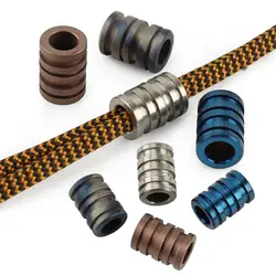 Titanium Alloy/Stainless Steel TC4 Knife Beads Ropes Lanyard Paracord Rope Pendant Camping EDC Gadgets Outdoor Accessories