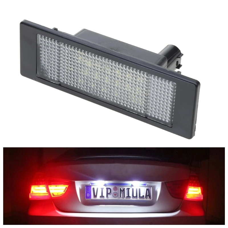 

For BMW LED License Number Plate Lamp 1 Series E81 E87 E63 E64 M6 E85 E86 Z4 F12 F13 F20 K48 Xenon White Car Light