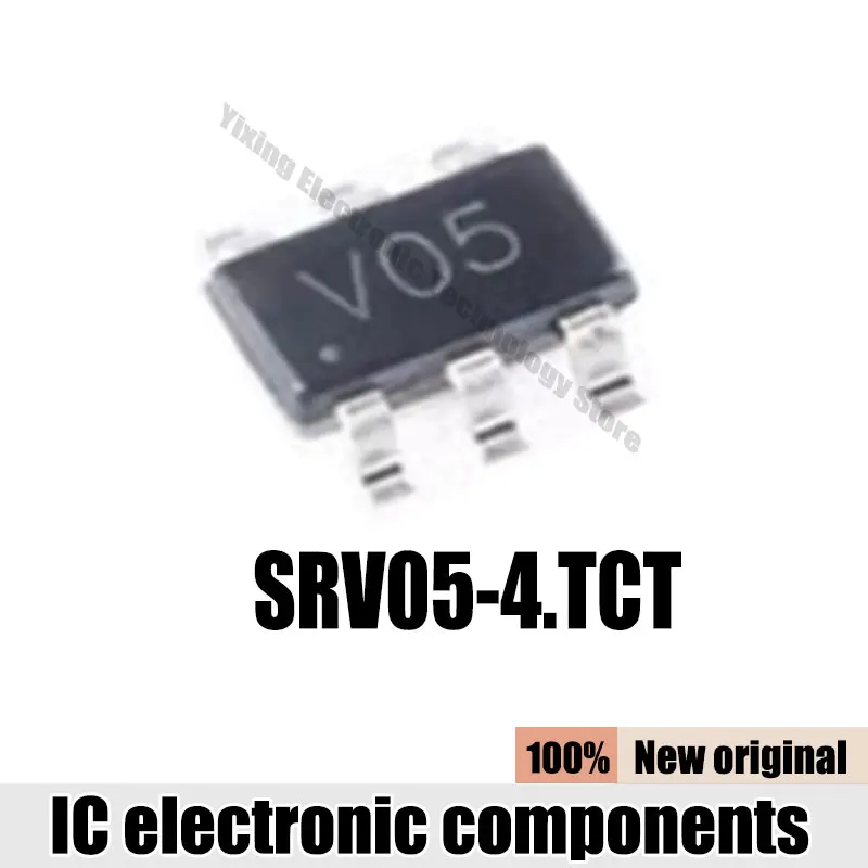 10/20/50PCS New Original SRV05-4.TCT SRV05-4 V05 SOT23-6 Chipset