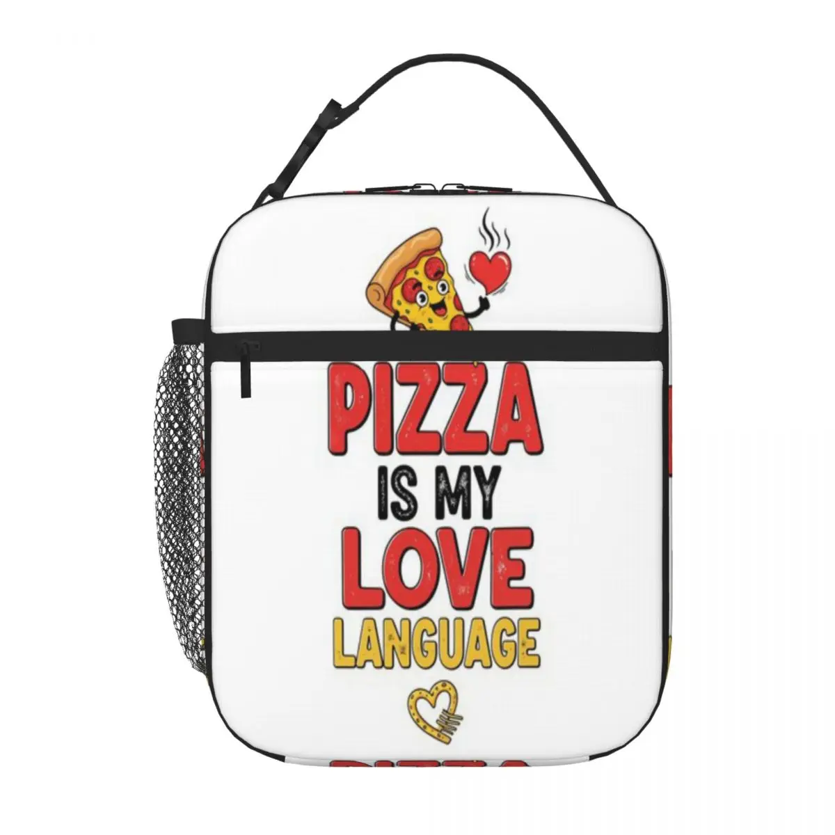 Hot Sale Pizza Is My Love Language Simple Commuter Lunch Bag Staff Lunch Lunch Carrier