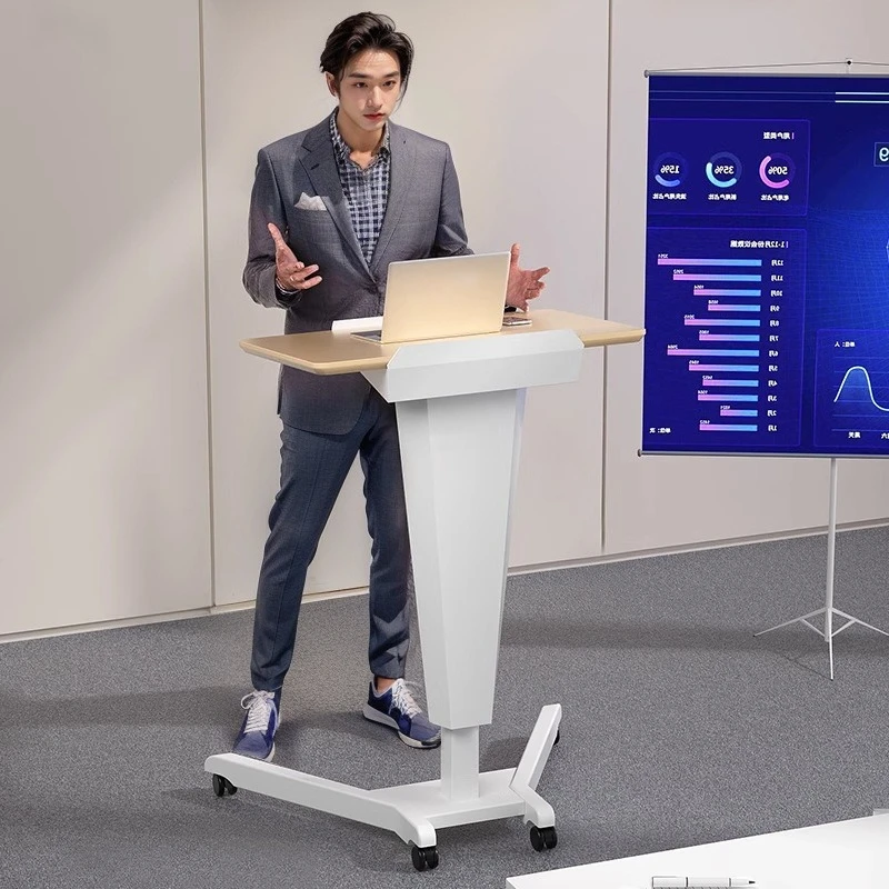 Podium Podium Training Conference Room Small Podium Modern Simple Movable Lifting
