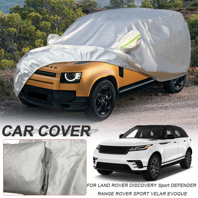 Car 210T Polyester Cover For LAND ROVER DEFENDER 2 4DOORS DISCOVER SPORT RANGER ROVER EVOQUE FREELANDER RANGE ROVER SPORT VELAR