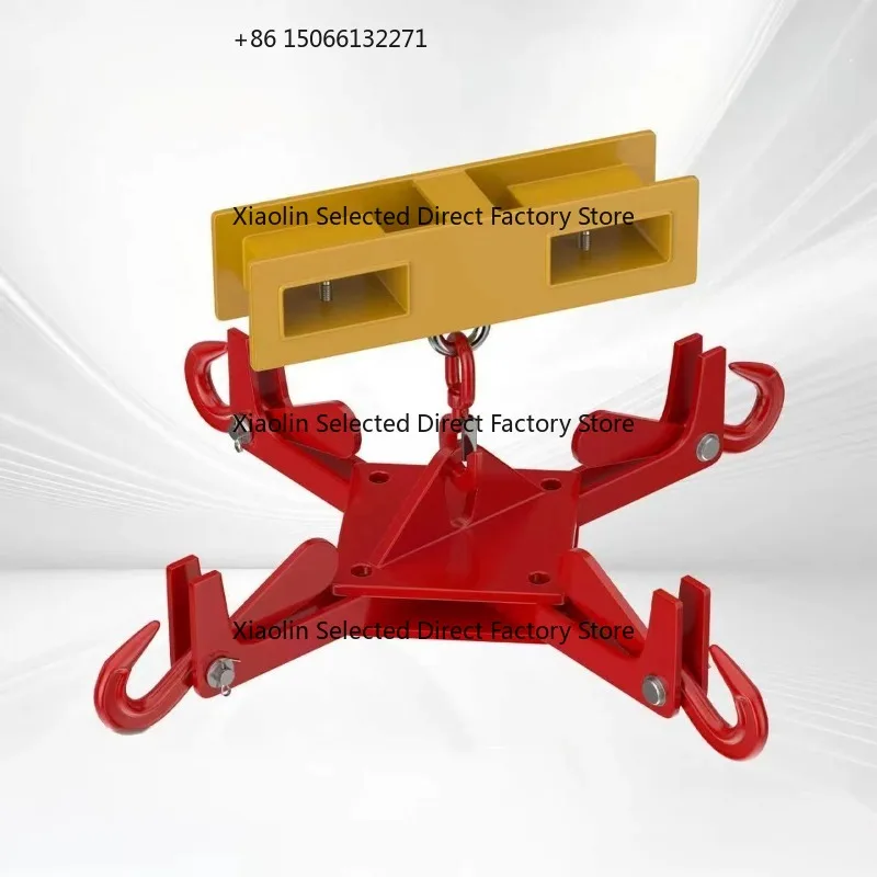 

Heavy Automatic Release Hook, Ton Bag Cross Lifting Hook, Forged Alloy Steel for Logistics Unloading
