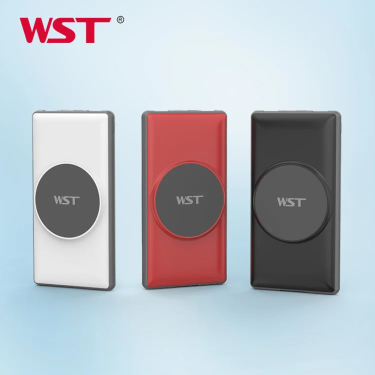 WST New Charger Portable Magnetic Charger Power Bank Portable Powerbank 10000mah Mobile Phone Power Banks Station