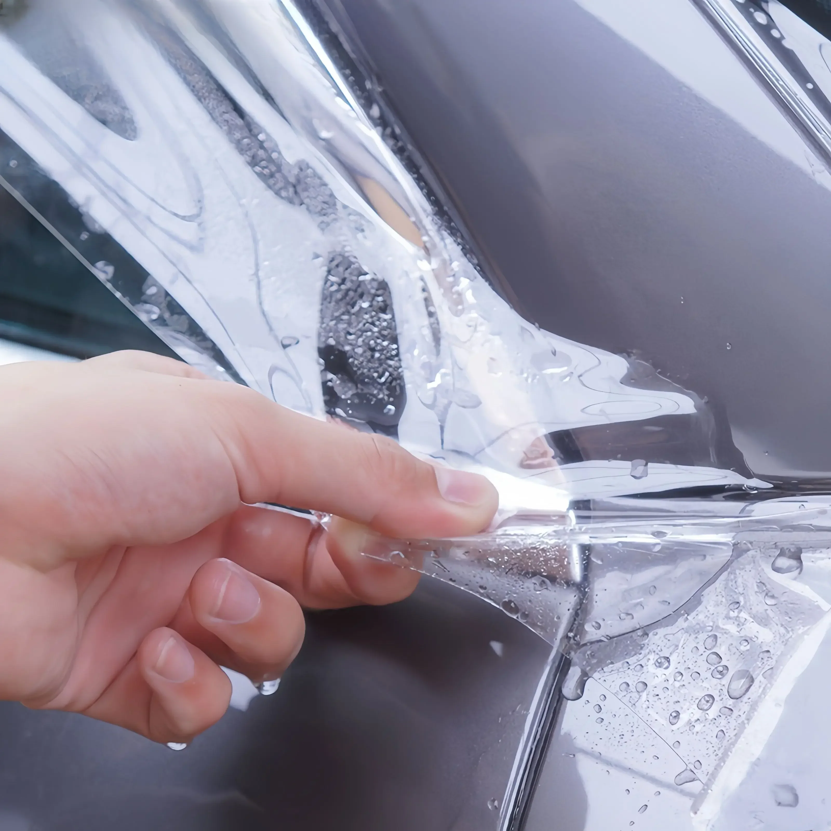 ฟิล์มกันรอยรถยนต์แบบใส/ด้าน  ซ่อมแซมตัวเองได้  ทนน้ำ  รับประกัน 10 ปี  แบบม้วน