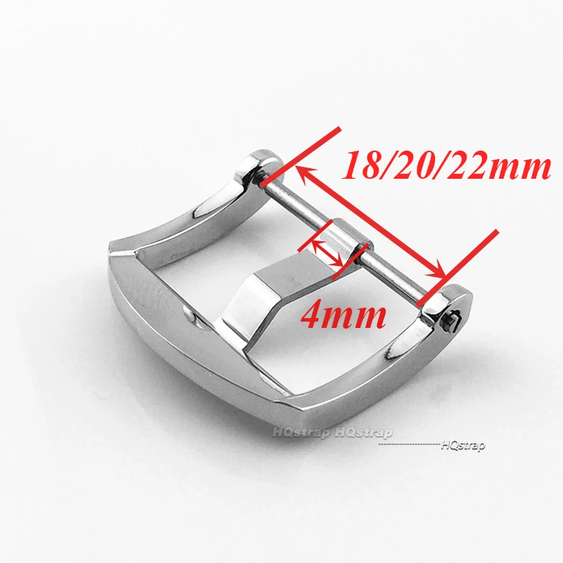 Watch Band Metal Buckle for Panerai 18mm 20mm 22mm Strap Solid Button Stainless Steel Matte Polished Clasp Metal Pin Buckles