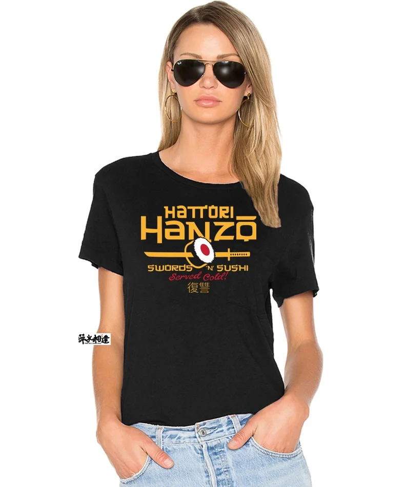 quentin-tarantino-inspired-kill-bill-hattori-hanzo-t-irt-women's-faion-cotton-tee-streetwear-sle-casual-comfortable-fit
