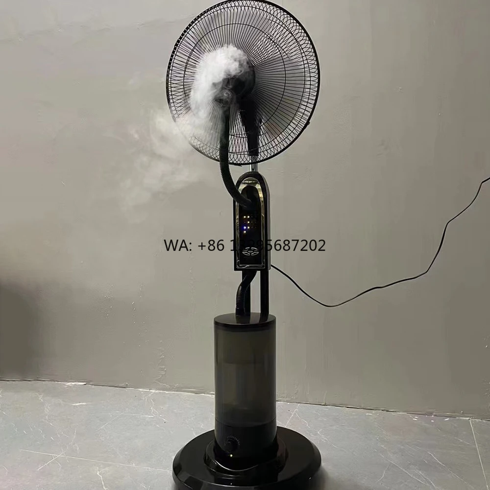 

16-Inch Electric Remote Control Water Mist Fan Vertical Indoor Air Cooled Outdoor Bracket Floor Humidifier for Solar