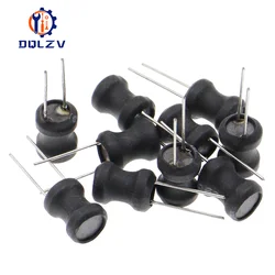 DIP Power Inductor 8*10mm 2.2UH 4.7UH 10uH 22uH 100uH 150uh 220uH 330uH 470uH 1MH 2.2MH 4.7MH 10MH Inductance 8X10MM 2 Pins