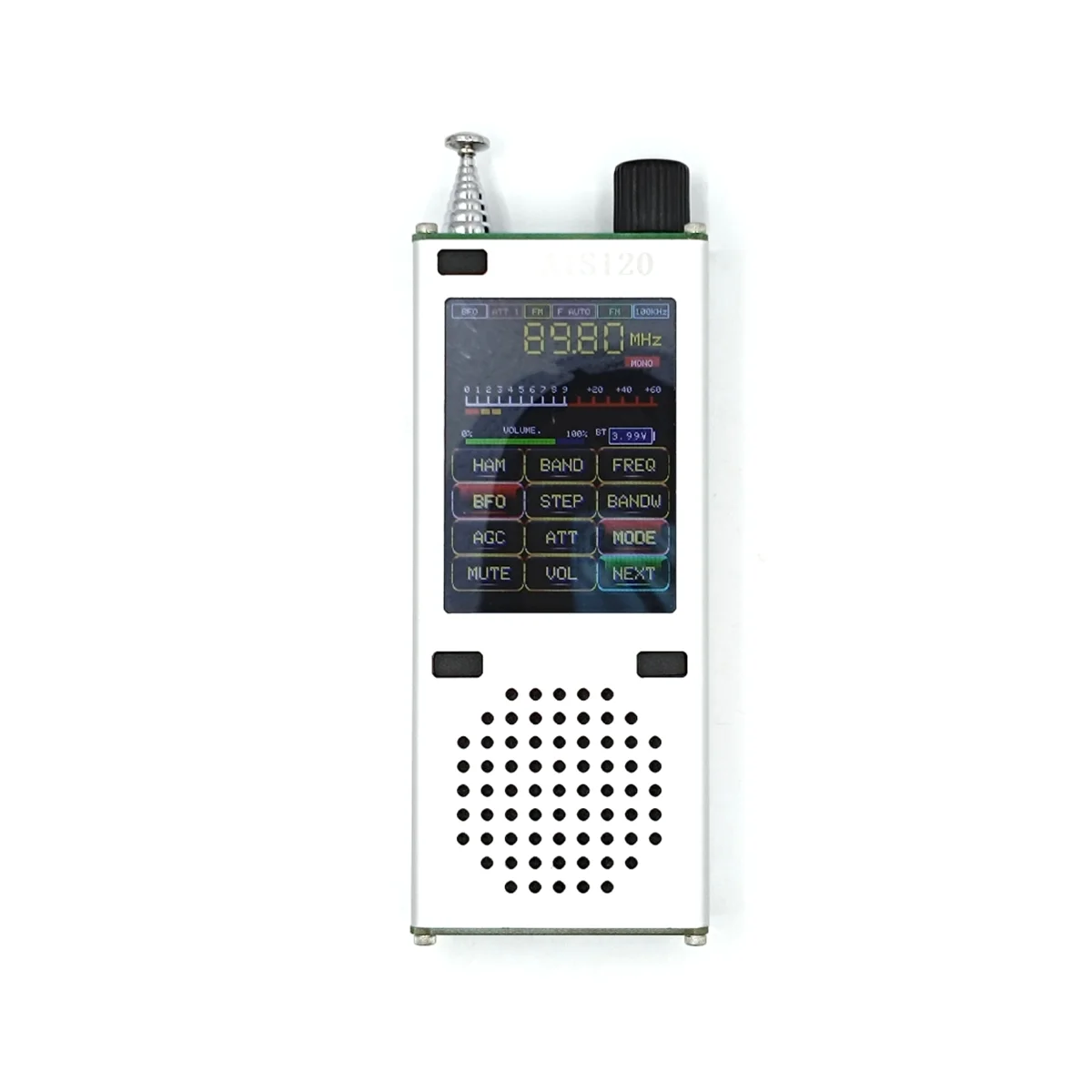 Portable ATS120 SI4732 ESP32 Bluetooth SSB FM RDS 64-108MHz AM LSB USB All Band Radio Receiver + 2.4 Inch Touch LCD