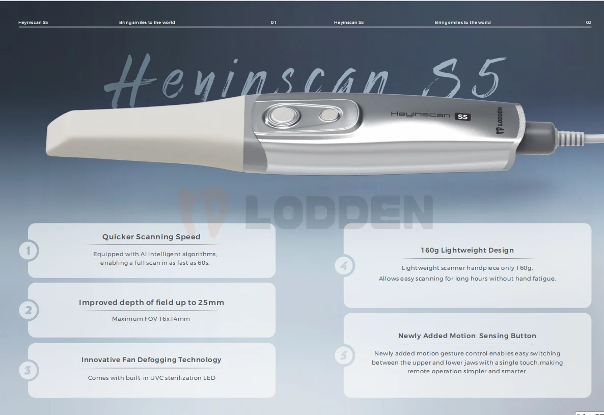 LODDEN Heyinscan S5 Dentaler Intraoralscanner 3D Digitales Abdruck-Instrumentensystem Mundkamera Dentallabor-Ausrüstung – Detail 3